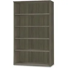 Safco MLN MVB5LGS Mayline Medina Series Gray Laminate. 5-shelf Bookcas