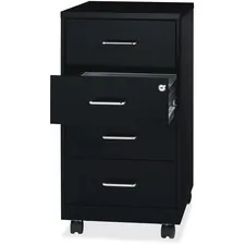 Lorell LLR 25976 26-12 Mobile Storage Cabinet - 4-drawer - 14.3 X 18 X