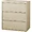 LLR 88027 | Lorell 3-Drawer Putty Lateral Files - 36 x 18.6