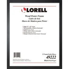 Lorell LLR 49222 Solid Wood Poster Frame - 22 X 28 Frame Size - Rectan