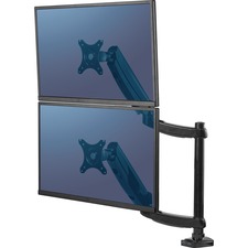 Fellowes 8043401 Platinum Series Dual Stacking Monitor Arm - 2 Display