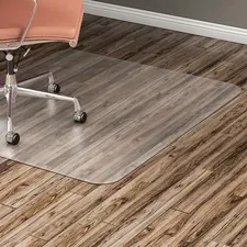 Lorell LLR 82825 Hard Floor Rectangular Chairmat - Tile Floor, Vinyl F