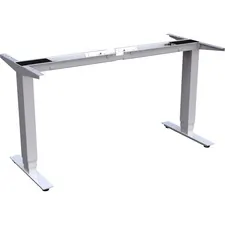 Lorell LLR 25948 Quadro Workstation Sit-to-stand 3-tier Base - Silver 