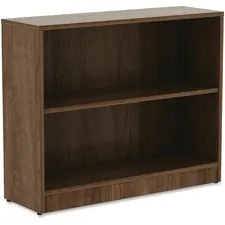 Lorell LLR 99780 Walnut Laminate Bookcase - 29.5 Height X 36 Width X 1