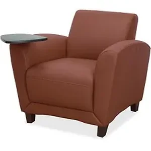 LLR 68949 | Lorell Reception Seating - Black, Mahogany, Tan