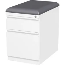 Lorell LLR 49540 Mobile Pedestal File With Seating - 2-drawer - 15 X 1