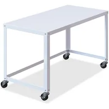 Lorell LLR 34418 Personal Mobile Desk - Rectangle Top - 48 Table Top W