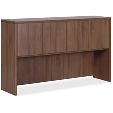 Lorell LLR 69977 Essentials Series Walnut 4-door Hutch - 66.1 X 14.8 X