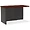 LLR 79156 | Lorell Mahogany Laminate/Charcoal Modular Desk