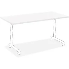 Lorell LLR 99861 White Laminate Rectangular Invent Tabletop - White La