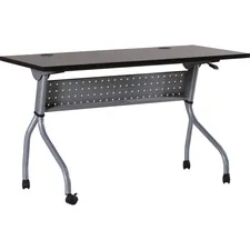 Lorell LLR 60729 Espressosilver Training Table - Rectangle Top - Four 