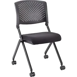 LLR 41848 | Lorell Nesting Folding Chair - Black Fabric