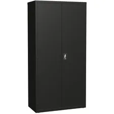 Lorell LLR 34415 Storage Cabinet - 36 X 18 X 72 - Sturdy, Recessed Loc