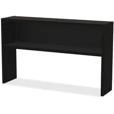 Lorell LLR 79169 Modular Desk Series Black Stack-on Hutch - 60 - Mater