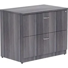 Lorell LLR 69563 Essentials Weathered Charcoal Lateral File - 2-drawer