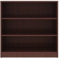 Lorell LLR 99781 Mahogany Laminate Bookcase - 36 Height X 36 Width X 1