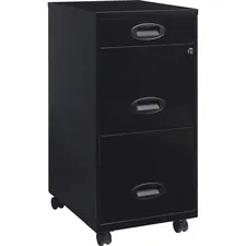 Lorell LLR 17427 Soho 18 3-drawer File Cabinet - 14.3 X 18 X 27 - 3 X 