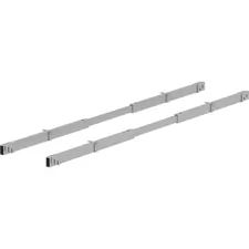 Lorell LLR 16208 Adjustable Crossbar Set - 67 Width - Silver