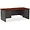 LLR 79140 | Lorell Mahogany Laminate/Charcoal Modular Desk