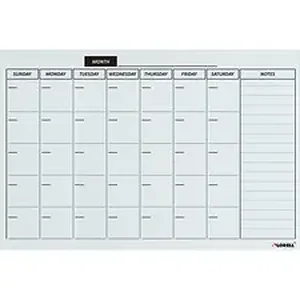 LLR 19212 | Lorell Monthly Planner Magnetic Dry-erase Board