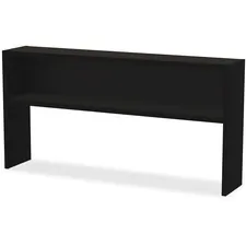 Lorell LLR 79167 Modular Desk Series Black Stack-on Hutch - 72 - Mater