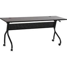 Lorell LLR 60734 Espressoblack Training Table - Rectangle Top - Four L