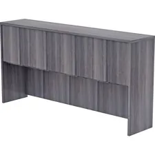 Lorell LLR 69557 Weathered Charcoal Laminate Desking Hutch - 72 X 15 X