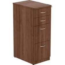 Lorell LLR 16236 Walnut Laminate 4-drawer File Cabinet - 15.5 X 23.6 X