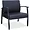 LLR 68557 | Lorell Big & Tall Black Leather Guest Chair