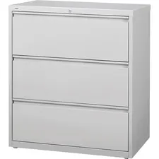 Lorell LLR 88029 3-drawer Light Gray Lateral Files - 36 X 18.6 X 40.3 