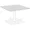 LLR 62583 | Lorell Hospitality Square Tabletop - Light Gray