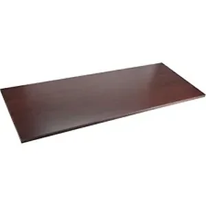 LLR 59605 | Lorell Quadro Sit/Stand Straight Edge Mahogany
