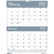 House HOD 337 Bar Harbor Bluegray 2-month Wall Calendar - Julian Dates