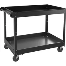 Lorell LLR 59690 Utility Cart - 2 Shelf - 400 Lb Capacity - Steel - 36