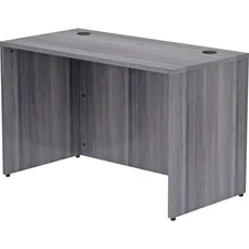 Lorell LLR 69549 Weathered Charcoal Laminate Desking Desk Shell - 48 X