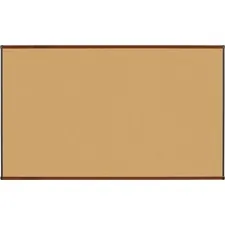 Lorell LLR 60643 Bulletin Board - 72 Height X 48 Width - Natural Cork 