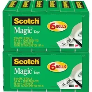 3m Scotch 3/4W Magic Tape - 36 yd Length x 0.75 Width - 1