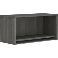 Lorell LLR 16229 Weathered Charcoal Wall Mount Hutch - 30 X 17 X 15 , 