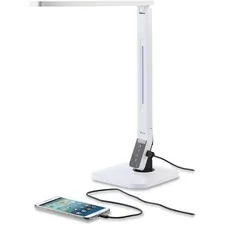 Lorell LLR 99773 Smart Led Desk Lamp - Led - White - Desk Mountable - 