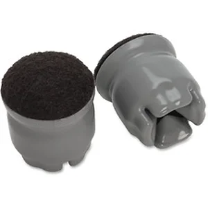 LLR 49318 | Lorell 1.5 Slip-on Floor Savers - Gray - Vinyl