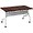 LLR 60717 | Lorell Mahogany Flip Top Training Table