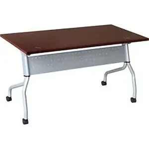 LLR 60717 | Lorell Mahogany Flip Top Training Table