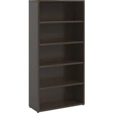 Lorell LLR PBK3469ES Prominence Espresso Laminate Bookcase - 34 X 12 X