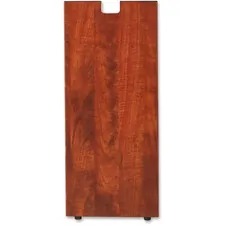 Lorell LLR 69615 Cherry Laminate Credenza Leg - Rectangular Base - 28 