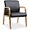LLR 20026 | Lorell Guest Chair - Black Bonded Leather Seat