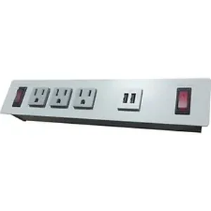 LLR 99982 | Lorell Sit-Stand Table Power Strip/Surge