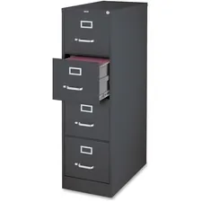 Lorell LLR 66912 26-12 Vertical File Cabinet - 4-drawer - 15 X 26.5 X 