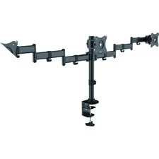 Lorell LLR 82018 Active Office Mounting Arm For Monitor - Black - 3 Di