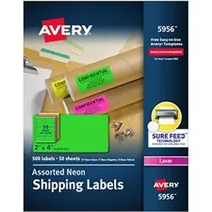 AVE 5956 | Avery Dennison Avery® High Visibility Neon