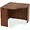 LLR 34391 | Lorell Essentials Series Walnut Laminate Corner